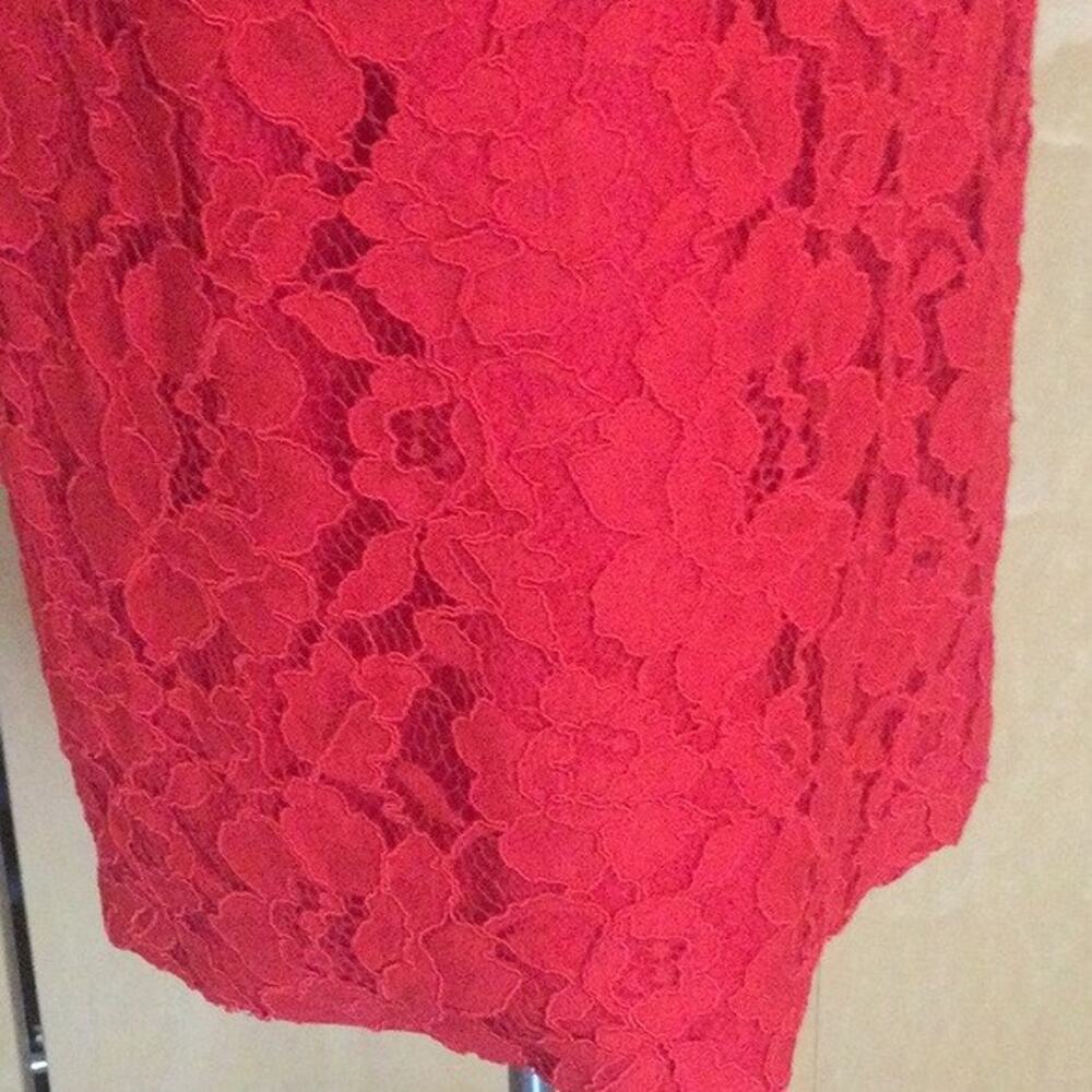 NWT Monique Lhuillier Sleeveless Floral Lace Sheath Dress Size 10 Retail $495 - Picture 6 of 11